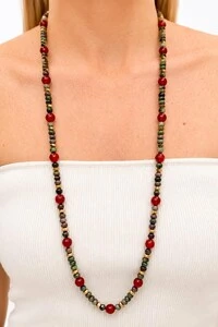 Colar Longo Veronica Banho Ouro 18K