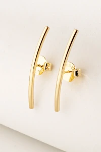 Brinco Palito Banho Ouro 18K