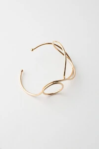 Pulseira Bracelete Dourada Fio Orgânico
