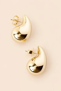 Brinco Dourado Gota Bold