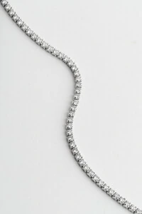 Pulseira Riviera Zircônia Prateada