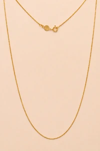 Colar Veneziana 60 cm Banho Ouro 18K
