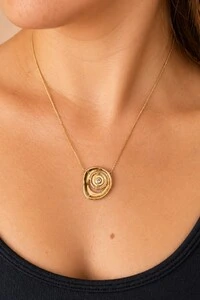 Colar Dourado Vibração Zircônia