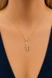 Colar Arruda Zircônia Cristal Banho Ouro 18K