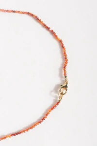Colar Micro Zircônias Terracota Com Fecho De Coração Banho Ouro 18k