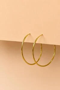 Brinco Argola Banho Ouro 18K