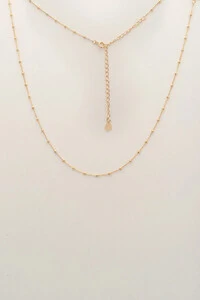 Colar Bolinhas Banho Ouro 18K