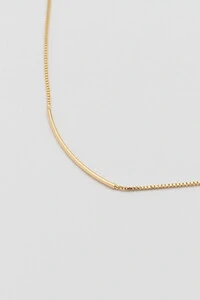 Colar Veneziana Palito Banho Ouro 18K