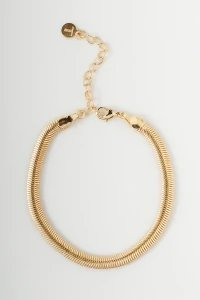 Pulseira Malha Snake Dourada