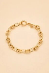Pulseira Dourada Mix de Elos