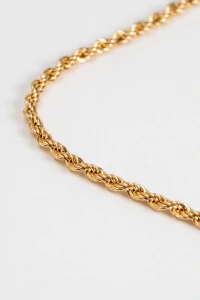 Colar Choker Cordão Baiano Banho Ouro 18K