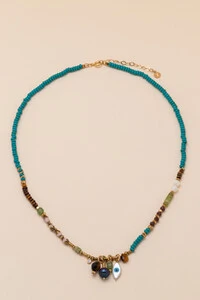Colar Gaia Pedras Da Sorte Banho Ouro 18K