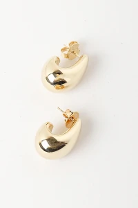 Brinco Dourado Gancho Bold