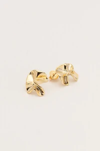 Brinco Dourado Flor Orgânica