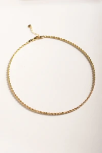 Colar Cordão Baiano Banho Ouro 18K