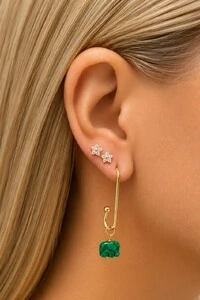 Brinco Argola Clip Banho Ouro 18K