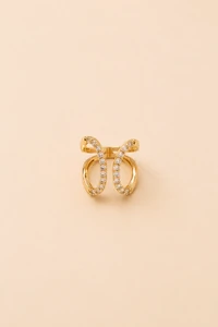 Anel Elegance Zircônia Banho Ouro 18K