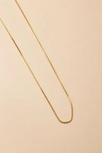 Colar Veneziana 45 cm Banho Ouro 18K