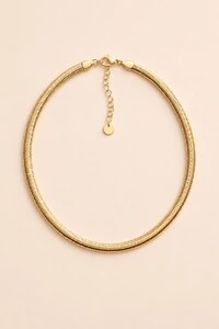 Colar Choker Snake Dourado