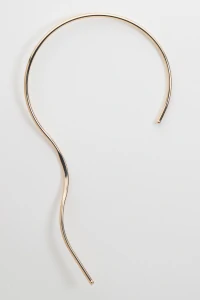 Colar Tubo Curvas Dourado