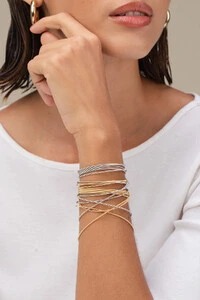 Pulseira Dourada Corda de Violão