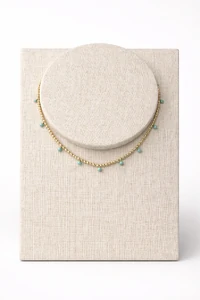 Colar Choker Esferas Dourada