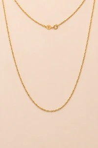 Colar Singapura 45 cm Banho Ouro 18K