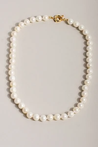 Colar Pérola Shell Curto Banho Ouro 18k