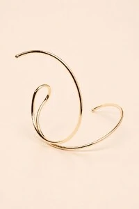 Pulseira Bracelete Dourada Fio Aberto