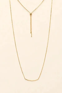 Colar Veneziana Palito Banho Ouro 18K