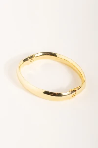 Pulseira Bracelete Largo Banho Ouro 18k