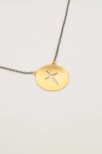 Colar Gratidão Banho Ouro 18k