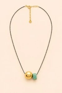 Colar Dream Geométrico Amazônia Banho Ouro 18k