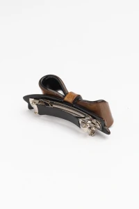Presilha Laço P Dourado com Preto