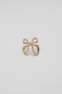 Anel Elegance Zircônia Banho Ouro 18K