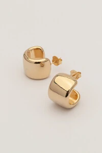 Brinco Dourado Argola Lisa