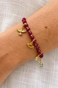 Pulseira Ayla Elementos Da Sorte Banho Ouro 18K