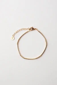 Pulseira Dourada Classic Tubos
