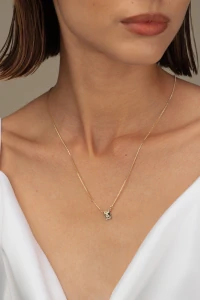 Colar Escapulário Deus é Fiel Banho Ouro 18k