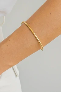 Pulseira Bracelete Fecho Click Banho Ouro 18k