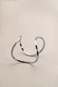 Pulseira Bracelete Encontro Prateado
