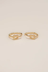 Brinco Argola Nó Texturizada Banho Ouro 18K