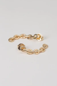 Brinco Dourado Fio Elos