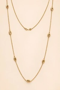 Colar Búzios Longo Dourado