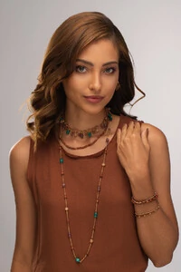 Colar Sevilha GoldStone Banho Ouro 18k