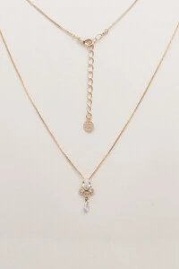 Colar Banho Ouro 18K Zircônias Cristal