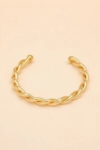 Pulseira Dourada Trançada