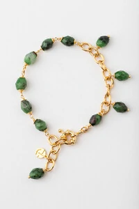 Pulseira Dourada Elos Rubizoisita