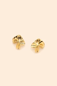 Brinco Dourado Flor Orgânica