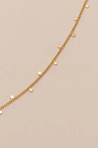 Colar Longo Dourado Vitta Mini Plaquinhas
